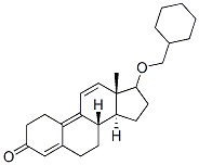 17-[(Cyclohexylmethyl)oxy]estra-4,9,11-trien-3-one Struktur