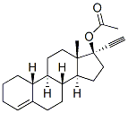 19-Norpregn-4-en-20-yn-17-ol, acetate, (17alpha)- Struktur