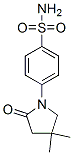 4-(4,4-Dimethyl-2-oxo-1-pyrrolidinyl)benzenesulfonamide Struktur