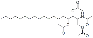 N-[2,3-Diacetoxy-1-(acetyloxymethyl)heptadecyl]acetamide Struktur