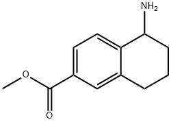 2-Naphthalenecarboxylicacid,5-amino-5,6,7,8-tetrahydro-,methylester(9CI) Struktur