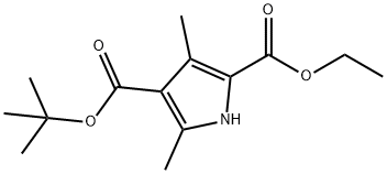 3,5-DIMETHYL-1H-PYRROLE-2,4-DICARBOXYLIC ACID 4-TERT-BUTYL ESTER 2-ETHYL ESTER
 Struktur