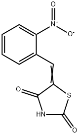 5-[(2-nitrophenyl)methylidene]thiazolidine-2,4-dione Struktur