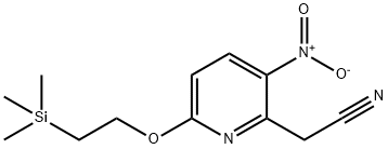 3-Nitro-6-[2-(triMethylsilyl)ethoxy]pyridine-2-acetonitrile Struktur