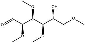 2-O,3-O,4-O,6-O-Tetramethyl-D-glucose Struktur