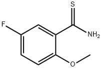 Benzenecarbothioamide, 5-fluoro-2-methoxy- (9CI) Struktur