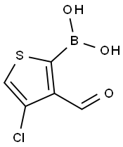 4-CHLORO-3-FORMYL-2-THIOPHENEBORONIC ACID Struktur