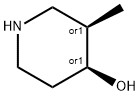 cis-4-Hydroxy-3-methylpiperidine Struktur