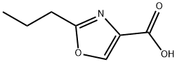 2-Propyl-4-oxazolecarboxylic Acid  Struktur