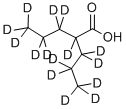 2-PROPYLPENTANOIC-D15 ACID Struktur