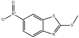 2-(METHYLTHIO)-6-NITRO-1,3-BENZOTHIAZOLE Struktur