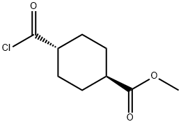 TRANS-1,4-CYCLOHEXANEDICARBOXYLIC ACID MONOMETHYL ESTER CHLORIDE Struktur