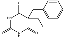 5-Ethyl-5β-benzylpyrimidine-2,4,6(1H,3H,5H)-trione Struktur