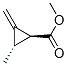 Cyclopropanecarboxylic acid, 2-methyl-3-methylene-, methyl ester, trans- (9CI) Struktur