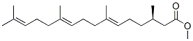 (6E,10E,R)-3,7,11,15-Tetramethyl-6,10,14-hexadecatrienoic acid methyl ester Struktur