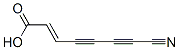 7-Cyano-2-heptene-4,6-diynoic acid Struktur