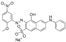 Natrium-4-hydroxy-3-[(2-methoxy-5-nitrophenyl)azo]-6-(phenylamino)naphthalin-2-sulfonat