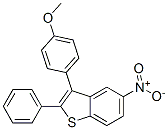 3-(p-Methoxyphenyl)-5-nitro-2-phenylbenzo[b]thiophene Struktur