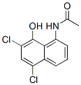 Acetamide,  N-(5,7-dichloro-8-hydroxy-1-naphthalenyl)- Struktur