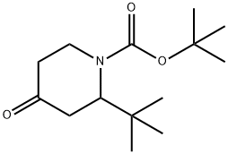 1-BOC-2-TERT-BUTYL-PIPERIDIN-4-ONE Struktur