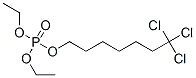 Phosphoric acid diethyl 7,7,7-trichloroheptyl ester Struktur