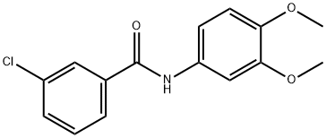 3-chloro-N-(3,4-dimethoxyphenyl)benzamide Struktur