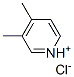 3,4-dimethylpyridinium chloride Struktur