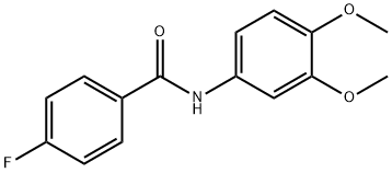 N-(3,4-DiMethoxyphenyl)-4-fluorobenzaMide, 97% Struktur