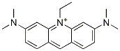 3,6-Bis(dimethylamino)-10-ethylacridinium Struktur