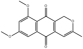 7,9-Dimethoxy-3-methyl-1H-naphtho[2,3-c]pyran-5,10-dione Struktur