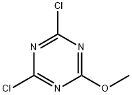 2,4-Dichloro-6-methoxy-1,3,5-triazine Struktur