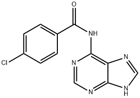 4-Chloro-N-(1H-purin-6-yl)benzamide Struktur