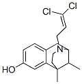 3-(3,3-Dichloro-2-propenyl)-1,2,3,4,5,6-hexahydro-6,11-dimethyl-2,6-methano-3-benzazocin-8-ol Struktur