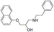 1-(1-Naphthalenyloxy)-3-[(2-phenylethyl)amino]-2-propanol Struktur