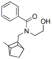 N-(2-Hydroxyethyl)-N-[(3-methyl-2-norbornyl)methyl]benzamide Struktur