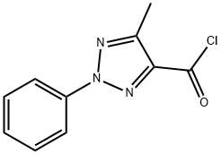 5-METHYL-2-PHENYL-2H-1,2,3-TRIAZOLE-4-CARBONYL CHLORIDE Struktur