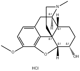 (5alpha,6alpha)-4,5-epoxy-3-methoxy-17-methylmorphinan-6-ol hydrochloride Struktur