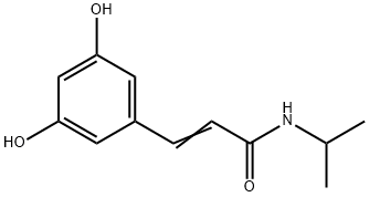 2-Propenamide, 3-(3,5-dihydroxyphenyl)-N-(1-methylethyl)- (9CI) Struktur