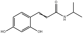 2-Propenamide, 3-(2,4-dihydroxyphenyl)-N-(1-methylethyl)- (9CI) Struktur