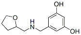 1,3-Benzenediol, 5-[[[(tetrahydro-2-furanyl)methyl]amino]methyl]- (9CI) Struktur