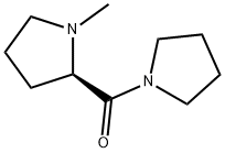 Pyrrolidine, 1-[[(2R)-1-methyl-2-pyrrolidinyl]carbonyl]- (9CI) Struktur