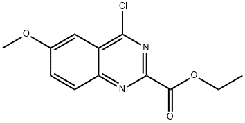 ETHYL 4-CHLORO-6-METHOXYQUINAZOLINE-2-CARBOXYLATE Struktur