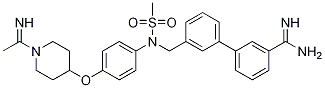 [1,1'-Biphenyl]-3-carboxiMidaMide, 3'-[[[4-[[1-(1-iMinoethyl)-4-piperidinyl]oxy]phenyl](Methylsulfonyl)aMino]Methyl]- Struktur