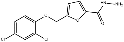 5-[(2,4-DICHLOROPHENOXY)METHYL]-2-FUROHYDRAZIDE Struktur