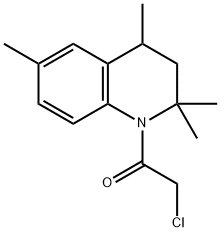 2-CHLORO-1-(2,2,4,6-TETRAMETHYL-3,4-DIHYDRO-2H-QUINOLIN-1-YL)-ETHANONE Struktur