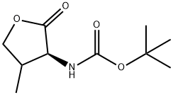 Carbamic acid, [(3S)-tetrahydro-4-methyl-2-oxo-3-furanyl]-, 1,1-dimethylethyl Struktur