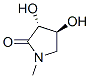 2-Pyrrolidinone,3,4-dihydroxy-1-methyl-,(3R,4S)-(9CI) Struktur