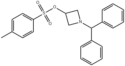 3-Azetidinol, 1-(diphenylmethyl)-, 3-(4-methylbenzenesulfonate) Struktur