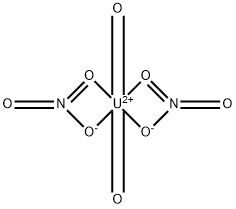 bis(nitrato-O,O')dioxouranium Struktur