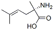 4-Hexenoicacid,2-amino-2,5-dimethyl-,(2S)-(9CI) Struktur